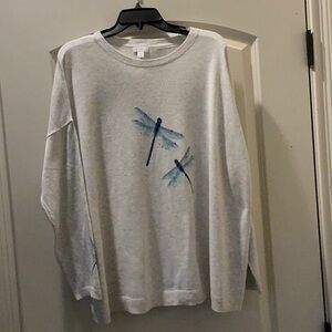 J. Jill Cream Knit Sweater